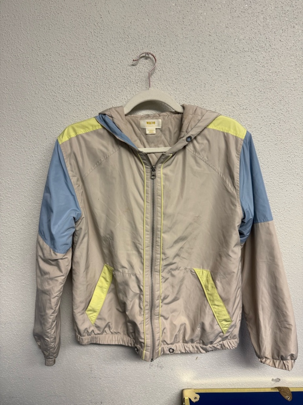 Anthropologie Quilted Maeve Light Beige Jacket